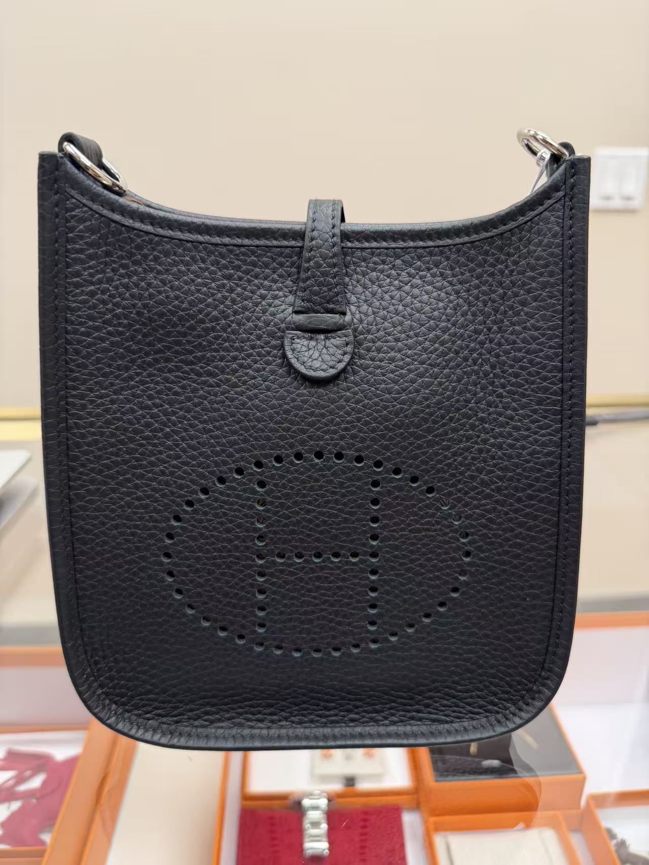 HERMES Mini Evelyne Black