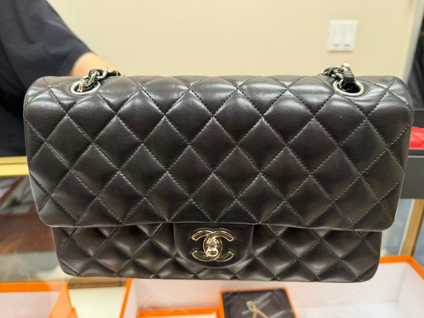 Chanel CF Lambskin Black Gold Hardware