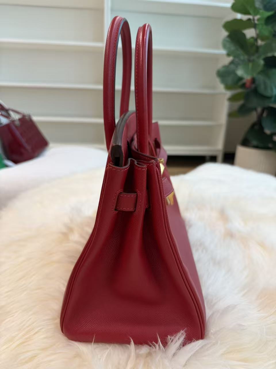 HERMÈS BIRKIN 30 ROUGE CASAQUE EP LEATHER