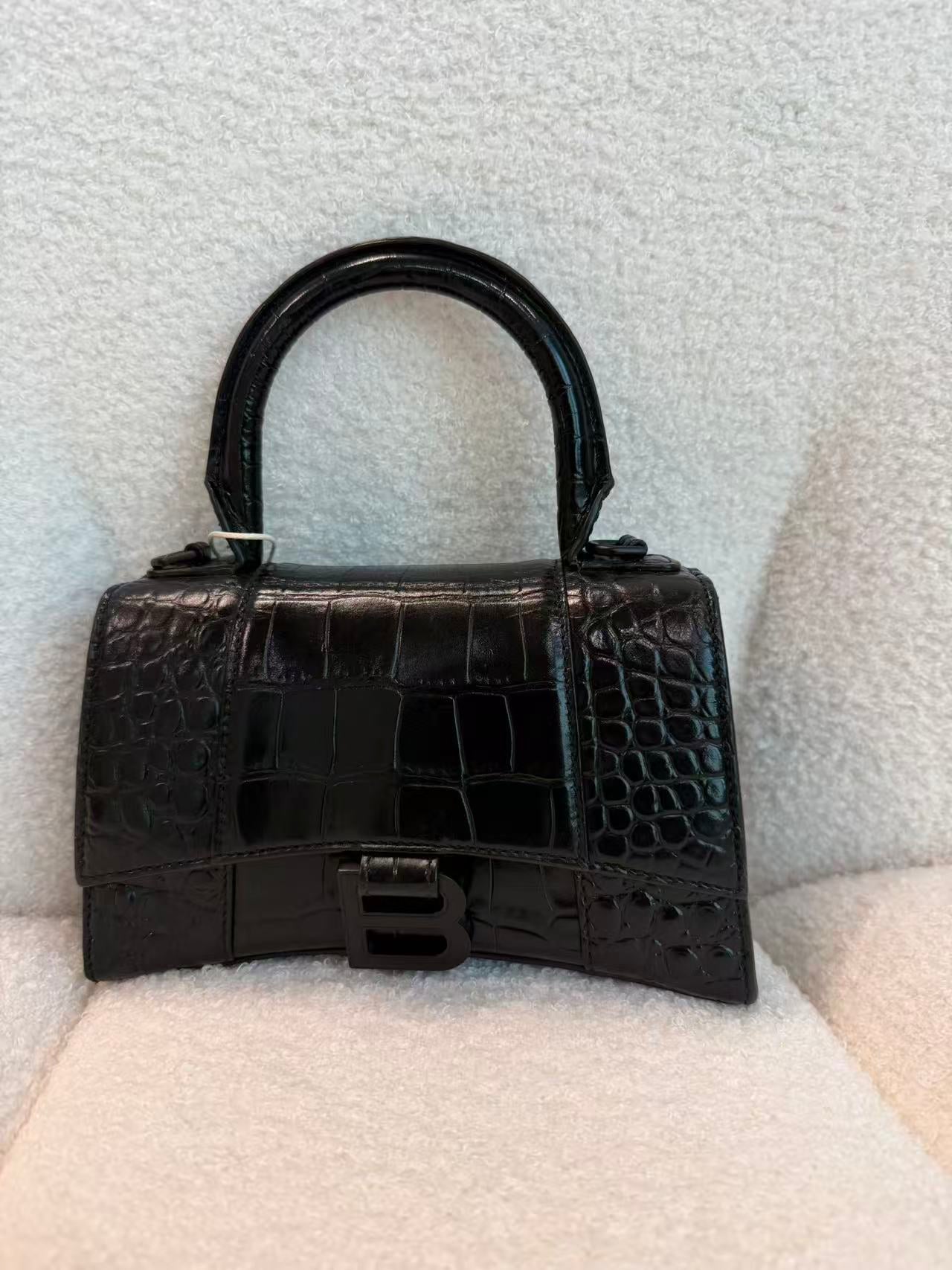 BALENCIAGA MINI HOURGLASS CROSSBODY BAG