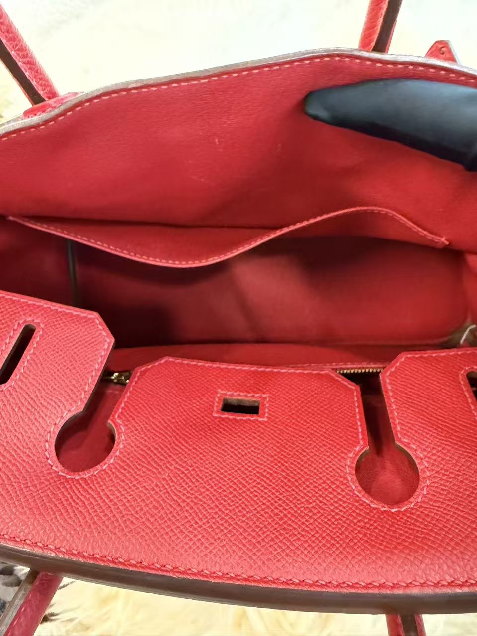 HERMÈS BIRKIN 30 ROUGE CASAQUE EP LEATHER