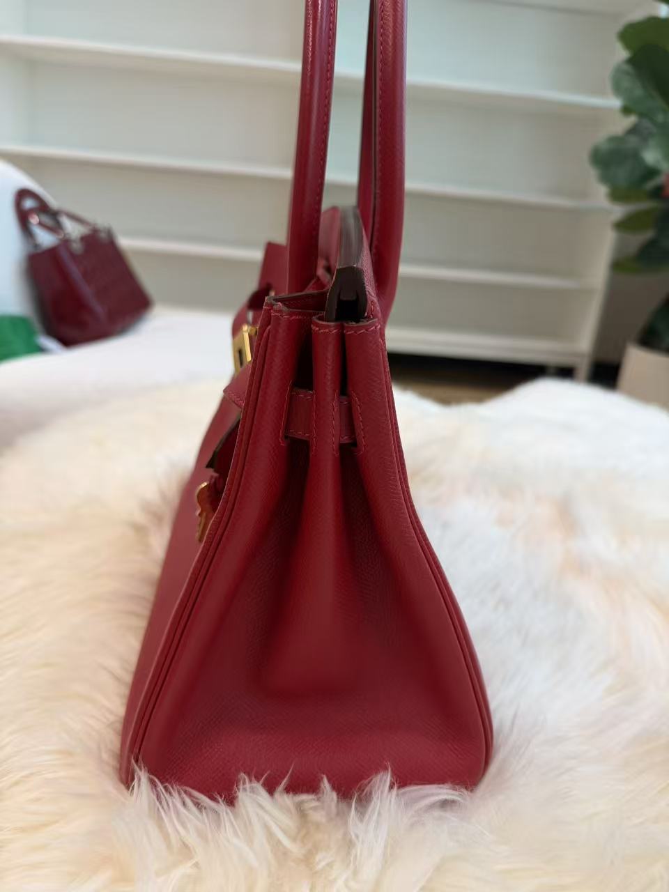 HERMÈS BIRKIN 30 ROUGE CASAQUE EP LEATHER