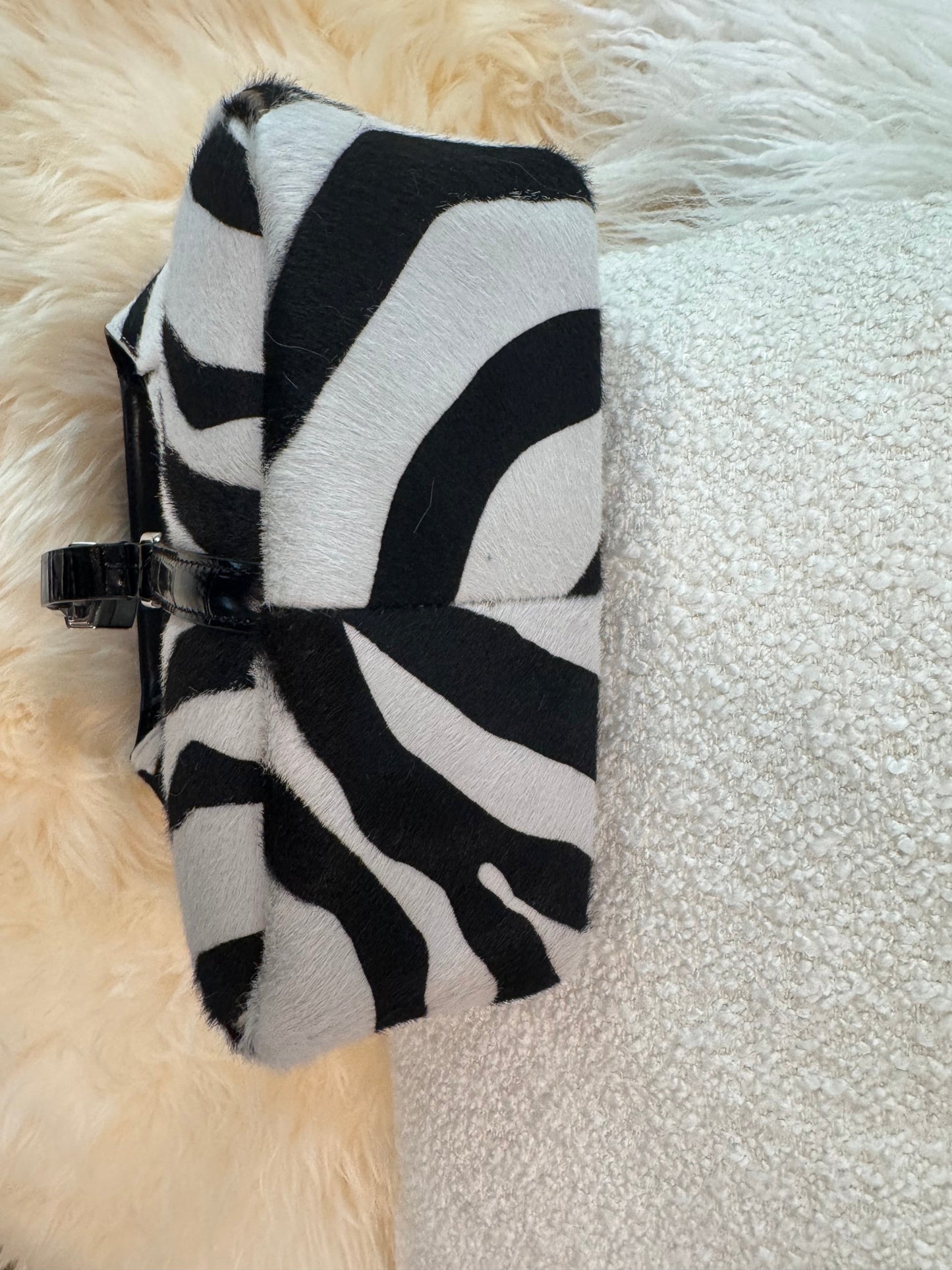 GIVENCHY SPECIAL EDITION ZEBRA PRINT TOP HANDLE BAG