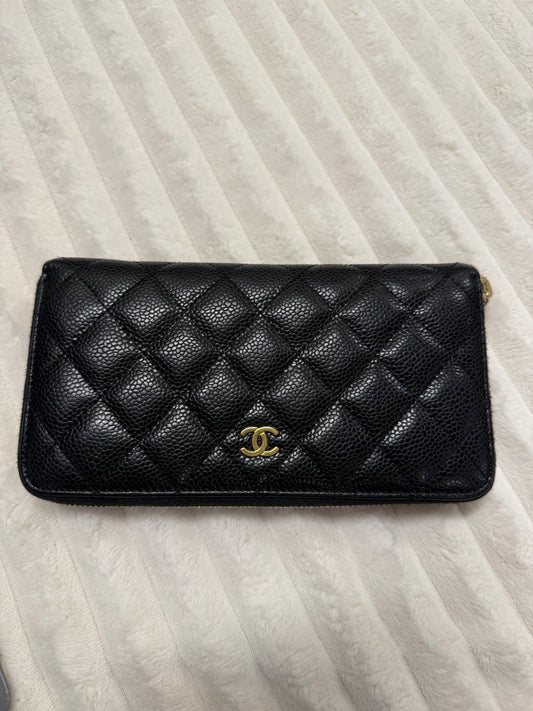 Chanel Caviar Quilted Wallet on Chain