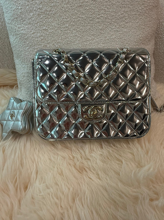 Chanel 2024 Mirror Backpack w/ Star Coin Purse w/Tags